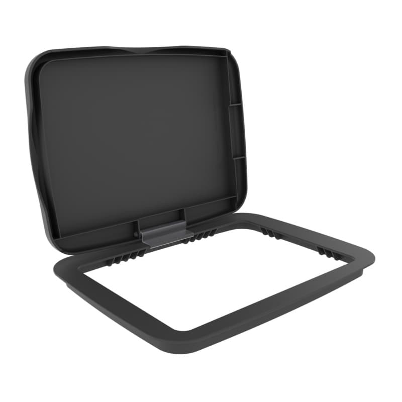 Orion Gray Polymer Bi-Directional Lid for Rev-A-Shelf® 35 and 50 qt. Waste Containers