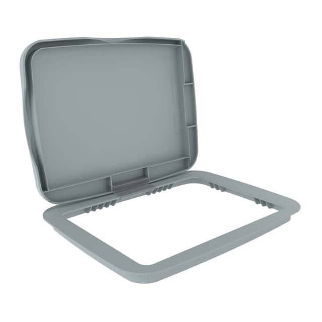 Gray Polymer Bi-Directional Lid for Rev-A-Shelf® 35 and 50 qt. Waste Containers