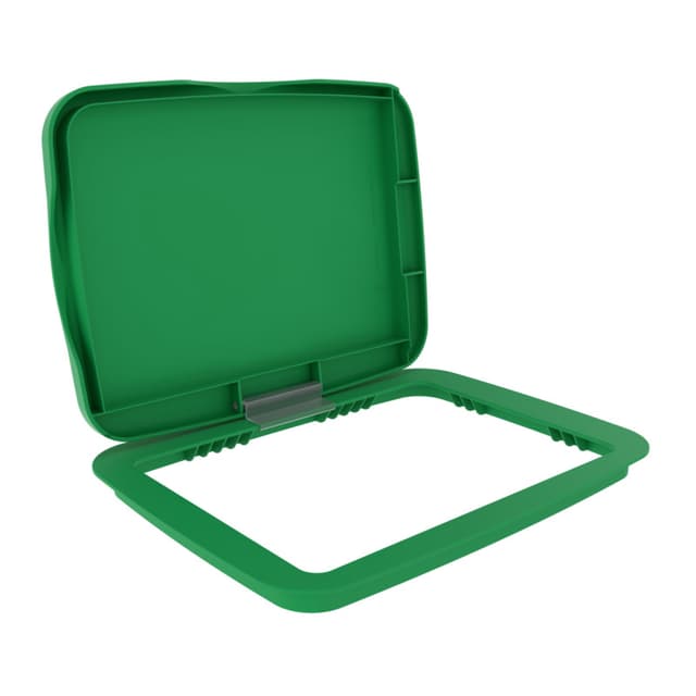 Green Polymer Bi-Directional Lid for Rev-A-Shelf® 35 and 50 qt. Waste Containers