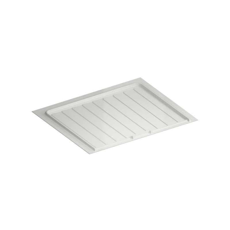 White Polymer Trim-to-Fit Drip Tray for 27" - 30" Sink Base Cabinets - 12 Per Pack
