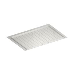 White Polymer Trim-to-Fit Drip Tray for 33" - 36" Sink Base Cabinets