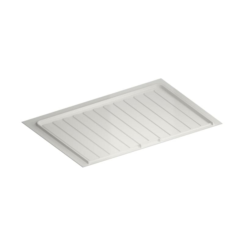 White Polymer Trim-to-Fit Drip Tray for 33" - 36" Sink Base Cabinets