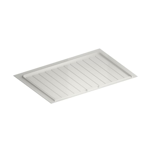 White Polymer Trim-to-Fit Drip Tray for 33" - 36" Sink Base Cabinets