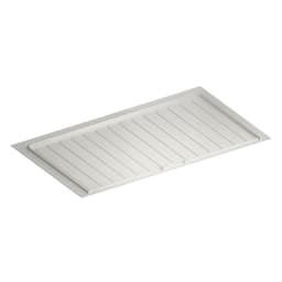 White Polymer Trim-to-Fit Drip Tray for 39" - 42" Sink Base Cabinets