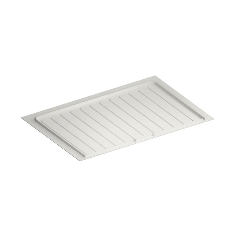 White Flexible Polymer Trim-to-Fit Drip Tray for 33" - 36" Sink Base Cabinets