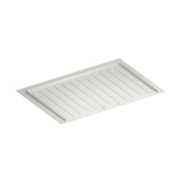 White Flexible Polymer Trim-to-Fit Drip Tray for 33" - 36" Sink Base Cabinets
