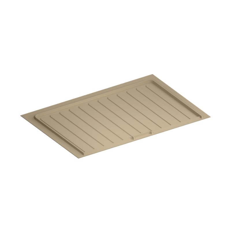 Almond Flexible Polymer Trim-to-Fit Drip Tray for 33" - 36" Sink Base Cabinets