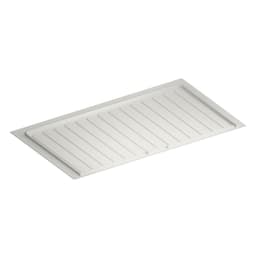 White Flexible Polymer Trim-to-Fit Drip Tray for 39" - 42" Sink Base Cabinets