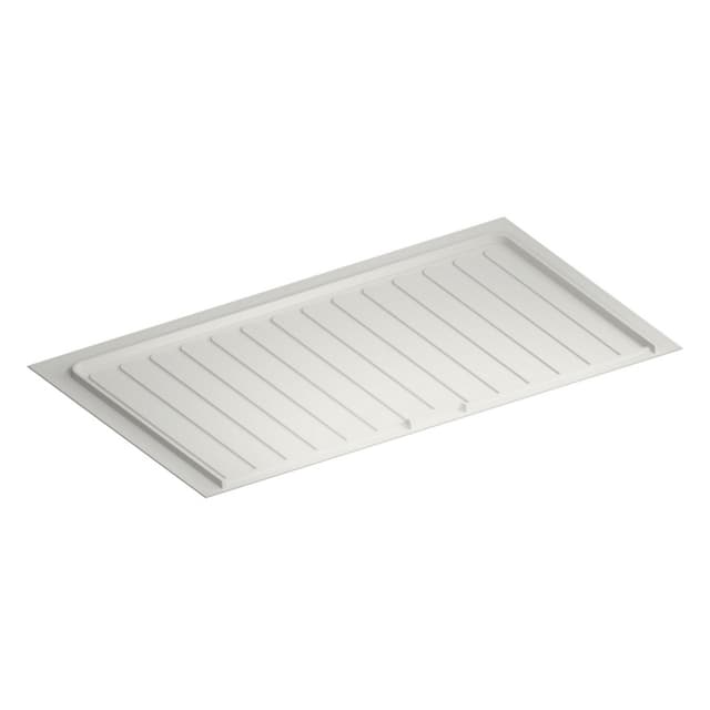 White Flexible Polymer Trim-to-Fit Drip Tray for 39" - 42" Sink Base Cabinets