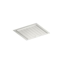 Rev-A-Shelf SBVDT White Polymer Trim-to-Fit Drip Tray for 21" - 24" Vanity Sink Base Cabinets - 12/Pack