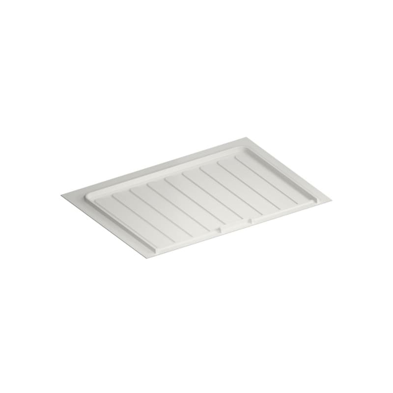 Rev-A-Shelf SBVDT White Polymer Trim-to-Fit Drip Tray for 27" - 30" Vanity Sink Base Cabinets - 12/Pack