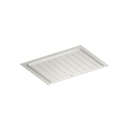 Rev-A-Shelf SBVDT White Polymer Trim-to-Fit Drip Tray for 27" - 30" Vanity Sink Base Cabinets - 12/Pack