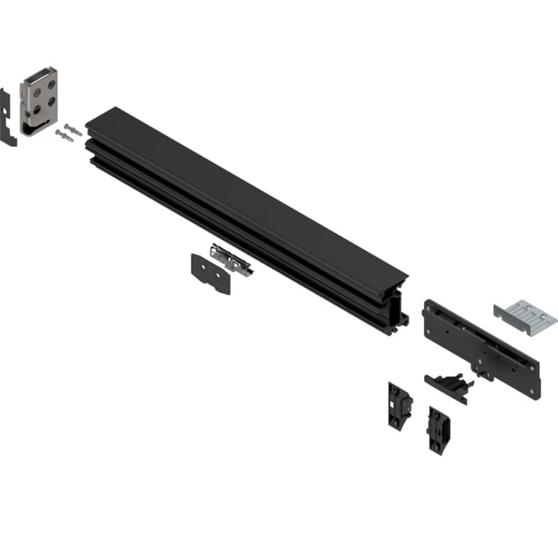 REVEGO duo Right Assembly Set for 800mm Single/Double Door Combined, Black, 542mm