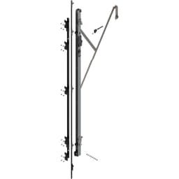 REVEGO uno Left Hand Hinge Bracket Set with TIP-ON, Zinc-Plated, 2207mm