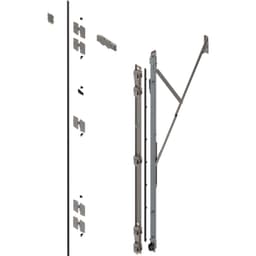 REVEGO duo Right Hand Hinge Bracket Set with TIP-ON, Zinc-Plated, 1950mm