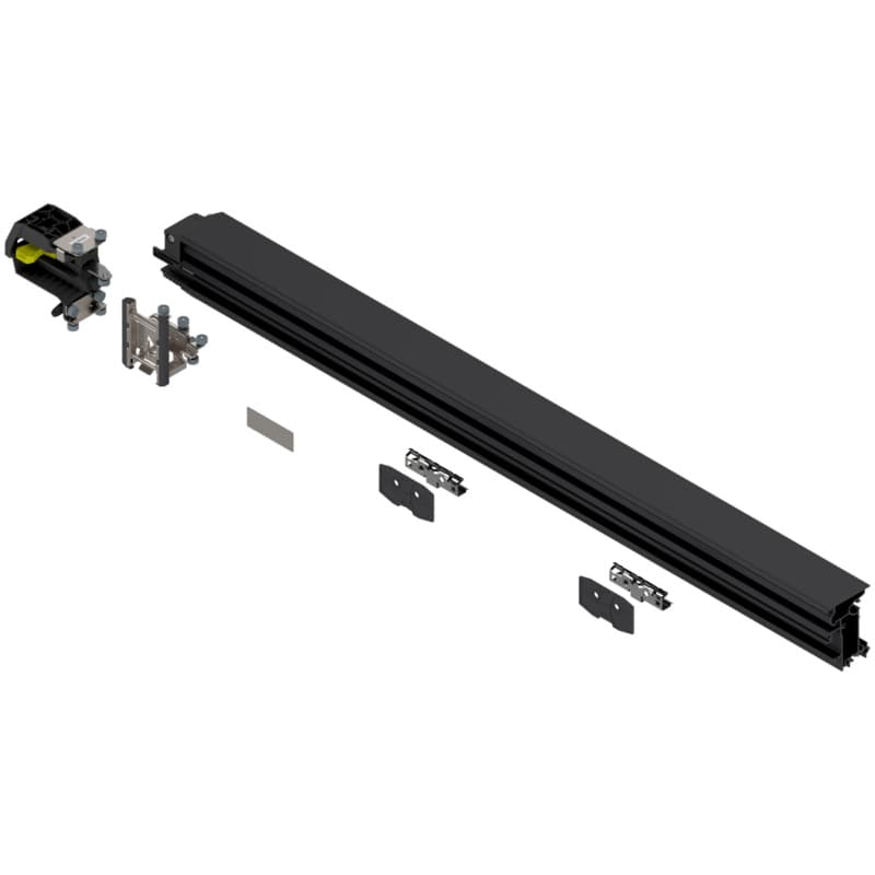 Blum REVEGO duo 1050 mm Left Hand Double Door Track Set, Black, 802L1050DL3