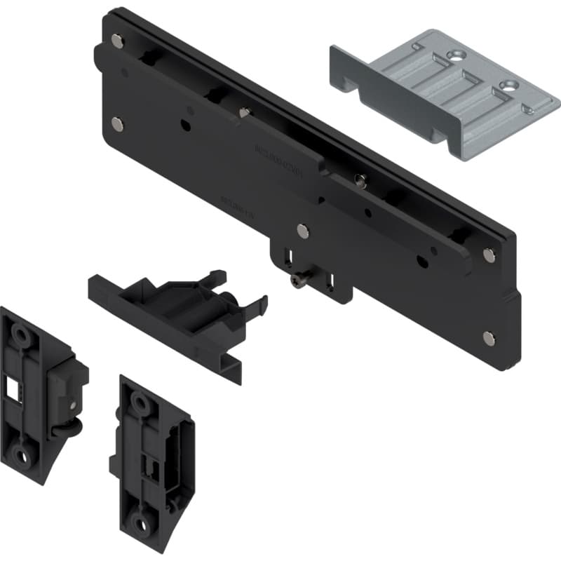 Blum REVEGO duo Assembly Set for Double Door, Black, 802M0004
