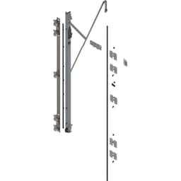 REVEGO duo Left Hand Hinge Bracket Set with TIP-ON, Zinc-Plated, 1950mm