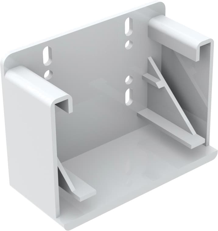 Tandem Plus Rear Socket for 9" Slides, Screw-On, Depths 10-15/32" to 11-3/32