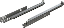 Blum 563 TANDEM 21" Soft-Close Blumotion  Full Extension Undermount Drawer Slides, Roller Bearing Zinc - 5635330B