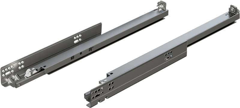 Blum 563 Tandem Plus Blumotion 21" Soft-Close Full Extension 90 lb Undermount Drawer Slide, Zinc, 26280402