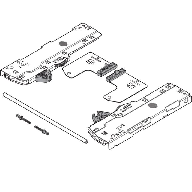 TIP-ON BLUMOTION Set for BPT769R5337MB Waste/Recycle Set