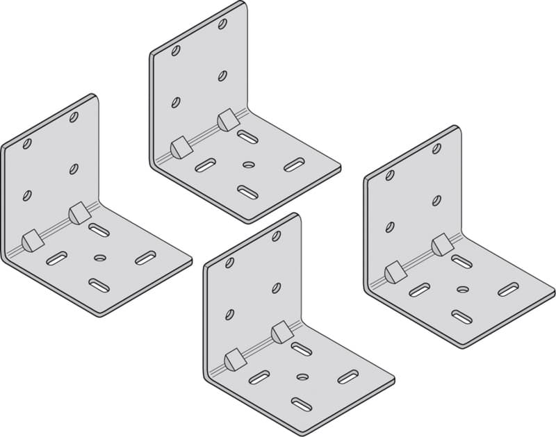 Blum Rear Mounting Bracket, Zinc, 29197812
