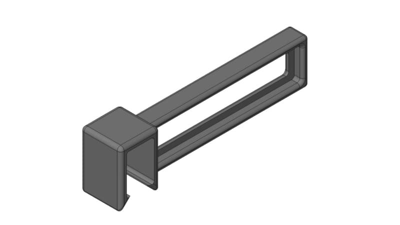Blum LEGRABOX 3.3" Drawer Divider C-Height, Dust Gray, ZC7U10F0
