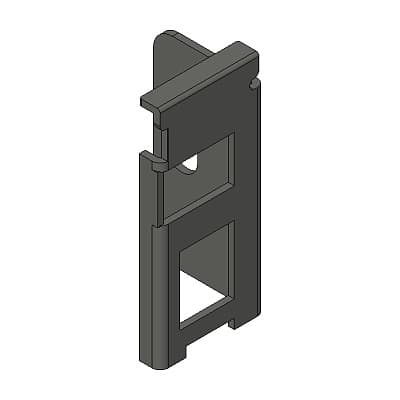 Blum ZB7N000S LEGRABOX N Height (2-5/8") Rear Fixing Bracket, Orion Gray