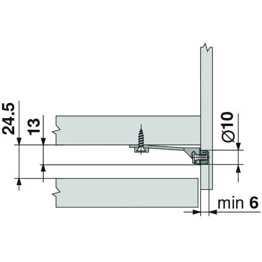 Blum LEGRABOX Front/Bottom Stabilizer