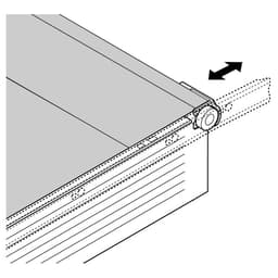 Metabox 320 Series Posi-Stop Assembly with 1/16" Gap, Natural, 1.5