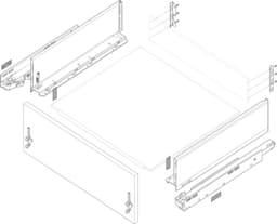 Legrabox Front Fixing Bracket for K-Height 5-1/16", Screw-On