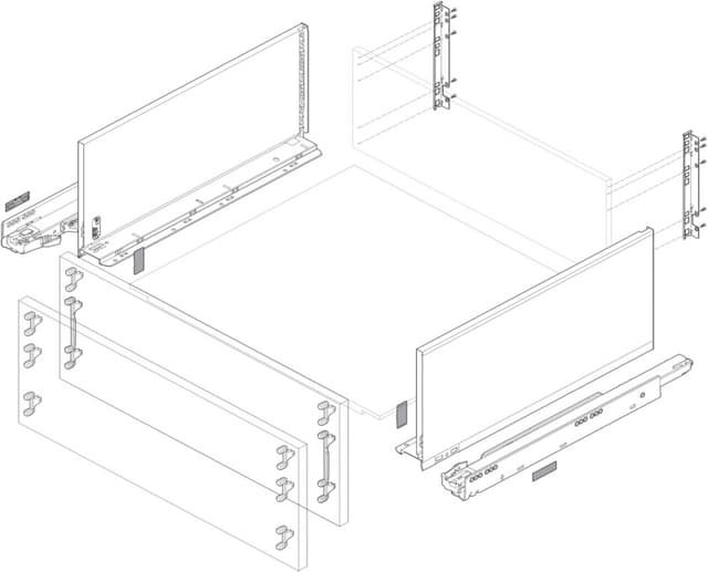 Blum LEGRABOX Front Fixing Bracket