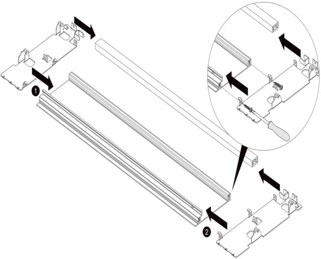 Blum LEGRABOX Interior Front Bracket