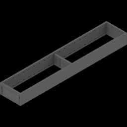 Ambia-Line Narrow Utensil Insert for Drawer, 100mm Wide, M-Height 2", Orion Gray, 22