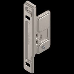 Metabox 320MH/K and 330M/H Left-Hand Standard Front Fixing Bracket, Screw-On, 3-3/8", Nickel-Plated, BPZSF1700L