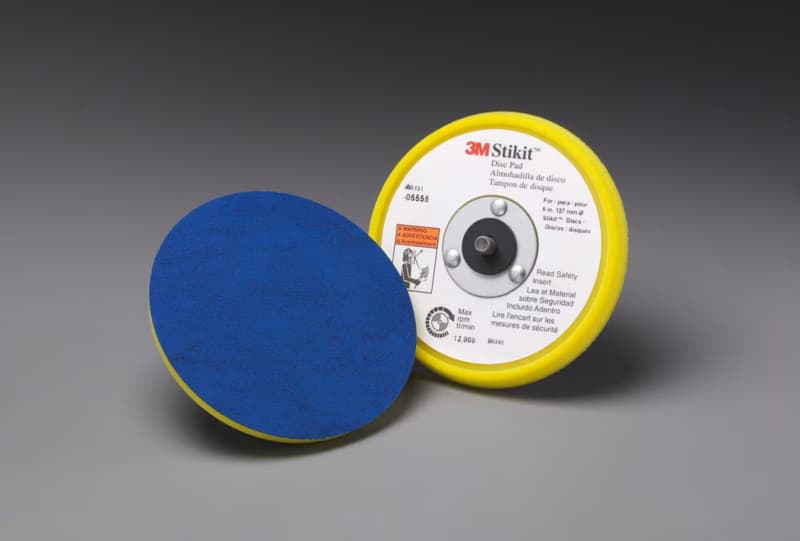 Hook and Loop Film Sanding Disc Replacement Pad, 5" No Holes