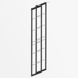 DryAway 24" Vertical Pullout Laundry Drying Rack 2-Frame Set, Black