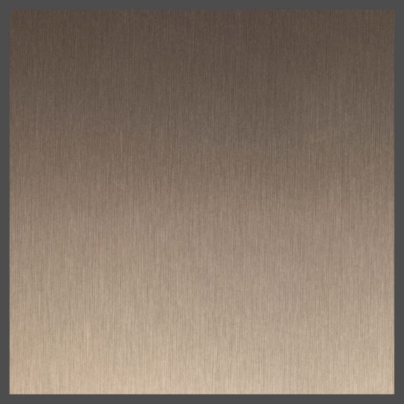 Chemetal 722 Brushed Light Bronze Aluminum Metal Laminate 48" x 96", C722P011