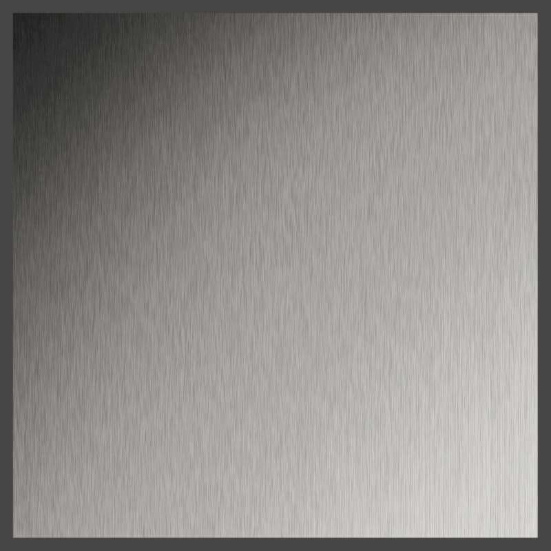 Chemetal Brushed Stainless Steel Metal Laminate 48" x 96", C710P011