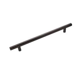 Hickory Hardware Bar Pulls Series 7-9/16" (192 mm) Center to Center Brushed Black Nickel Pull, - HH075597-BBLN
