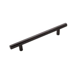 Hickory Hardware Bar Pulls Series 6-5/16" (160 mm) Center to Center Brushed Black Nickel Pull, - HH075596-BBLN