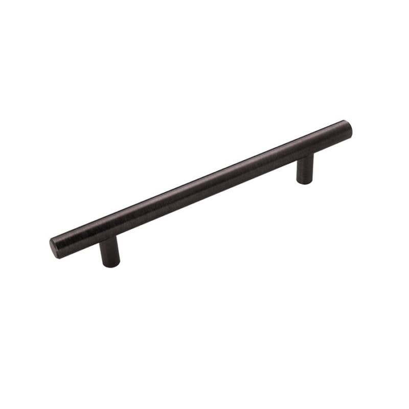 Hickory Hardware Bar Pulls 6-5/16" (160 mm) Center to Center Brushed Black Nickel Pull, HH075596-BBLN