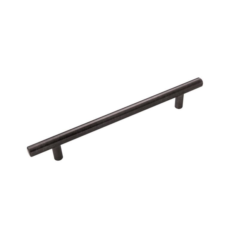 Hickory Hardware Bar Pulls 5-1/16" (128 mm) Center to Center Brushed Black Nickel Pull, HH075595-BBLN