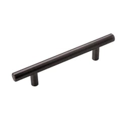Hickory Hardware Bar Pulls Series 3-3/4" (96 mm) Center to Center Brushed Black Nickel Pull, - HH075594-BBLN