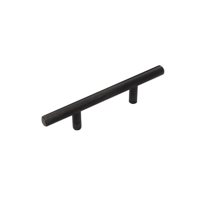 Hickory Hardware Bar Pulls 3" (76 mm) Center to Center Brushed Black Nickel Pull, HH075593-BBLN