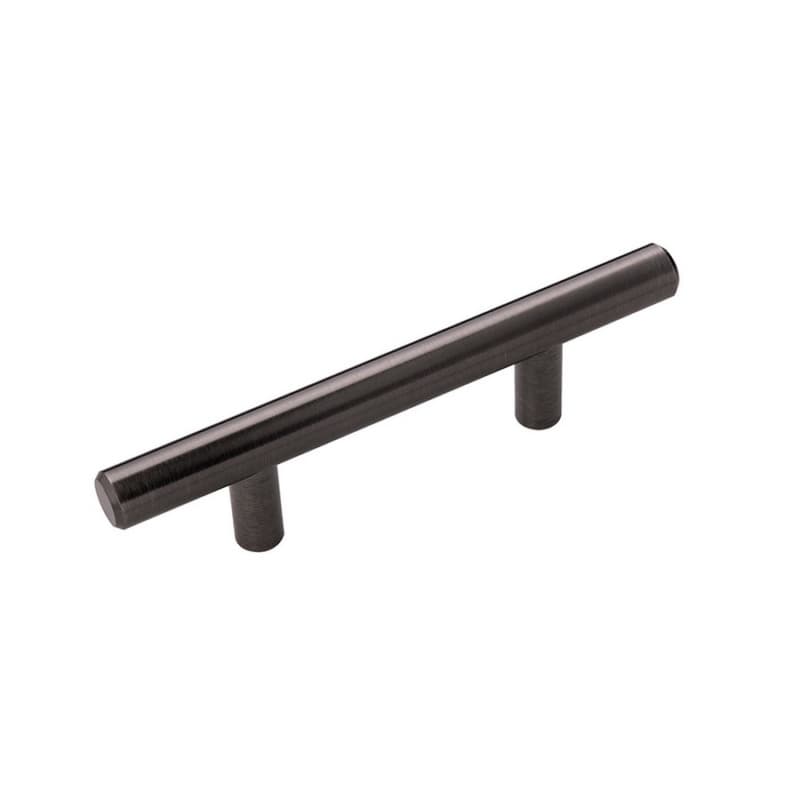 Hickory Hardware Bar Pulls 2-1/2" (64 mm) Center to Center Brushed Black Nickel Pull, HH075592-BBLN