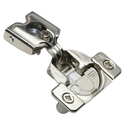 Grass TEC 864 Soft-Close 5/8" Overlay Face-Frame Hinges Nickel, 108° Dowel - 01995A-15