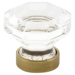 Emtek Old Town Glass Cabinet Knob 1 inch
