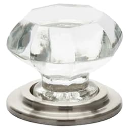 Emtek Old Town Glass Knob 1-3/4 Satin Nickel